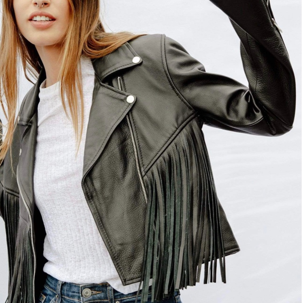Understated Leather Mercy Fringe Leather Jacket